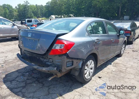 2012 Honda Civic Lx z USA, uszkodzony, nr VIN 19XFB2F58CE055858